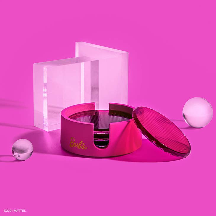Barbie Pink Coaster Set