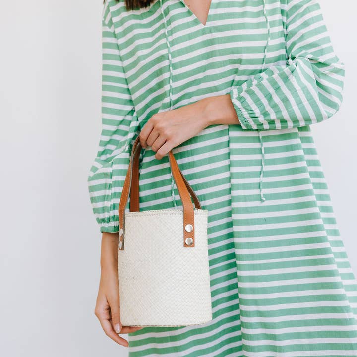 Sienna Dress - Green Stripe