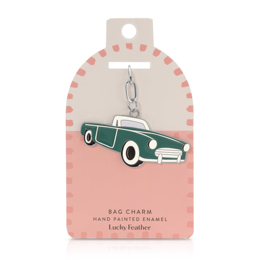 Enamel Bag Charm - Car