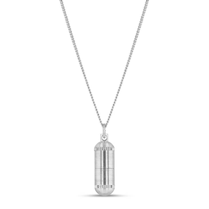 Intention Capsule Necklace - Silver
