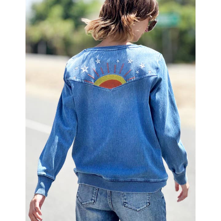 Hello Sunshine Sweatshirt - Denim