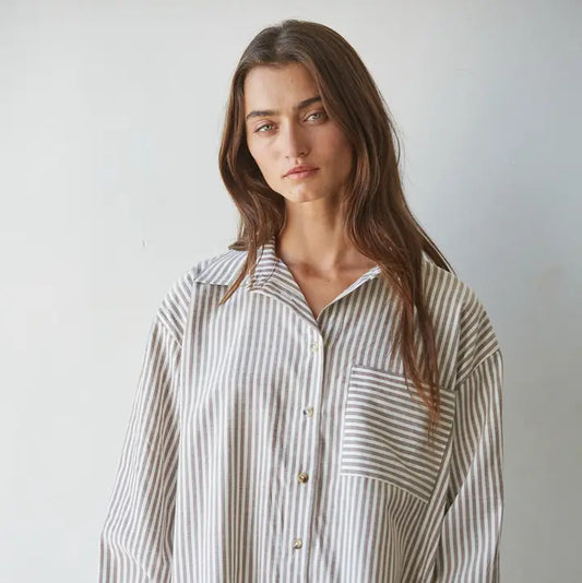 Vincent Button Down - Chocolate