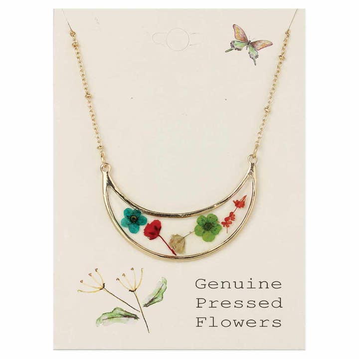 Dried Floral Necklace - RGB Bouquet