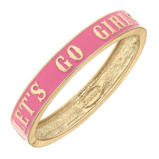 Let's Go Girls Bangle - Pink