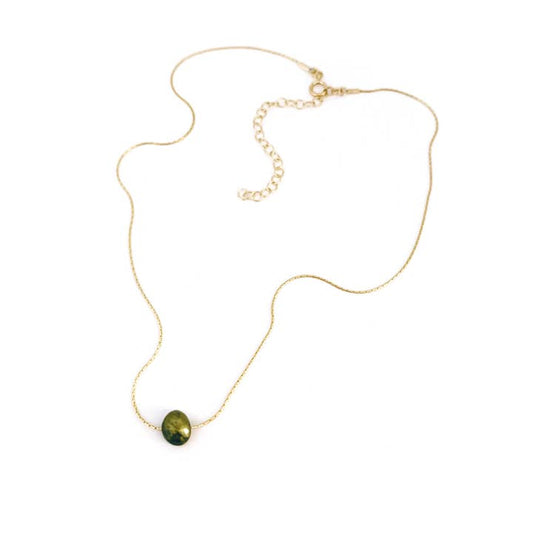 Perla Necklace - Olive Pearl
