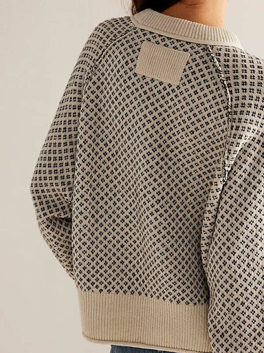 Jacquard Pullover - Grey