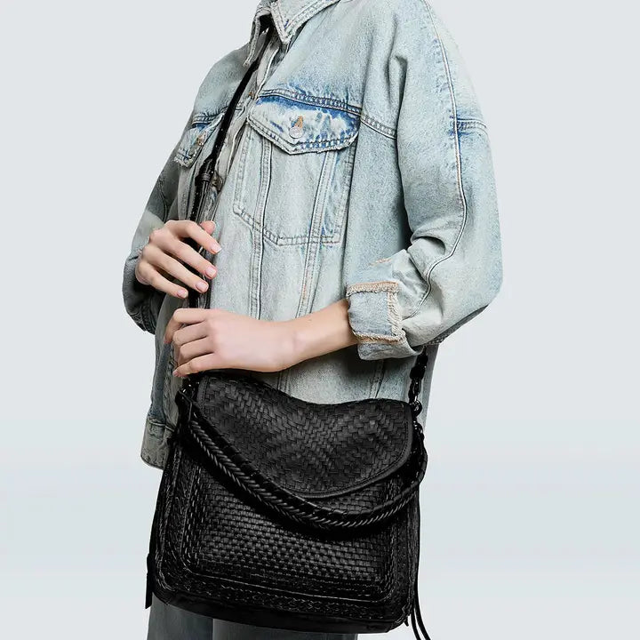 All For Love Convertible Shoulder - Black Woven