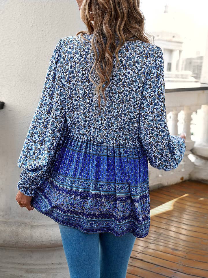 Simone Blouse - Blue