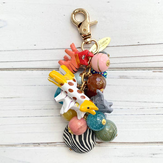 Bag Charm - Colorful Safari Animal