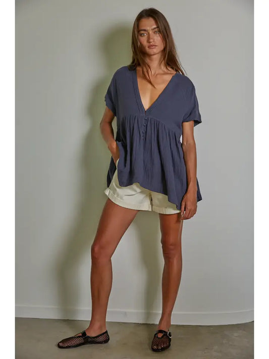 Aurelia Top - Charcoal