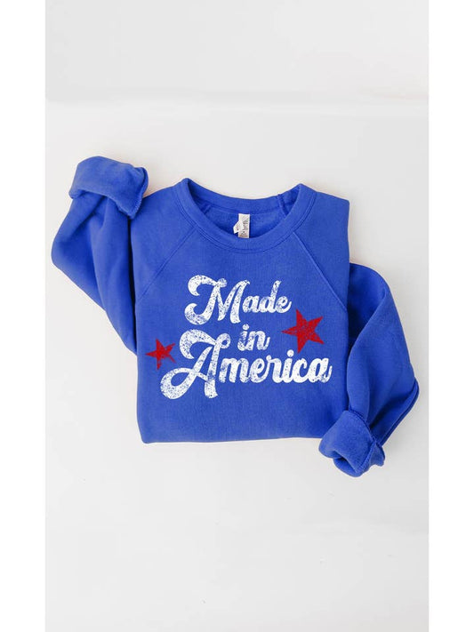 Made In America Sweatshirt - Heather Blue