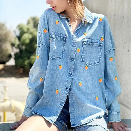 Embroidered Shirt - Citrus