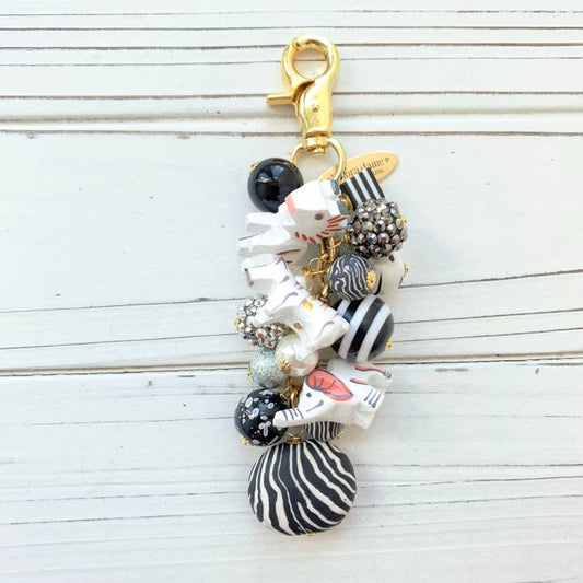 Bag Charm - Zebra Print