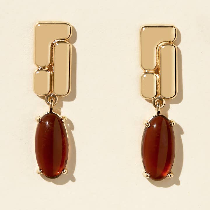 Belden Earrings - Brown