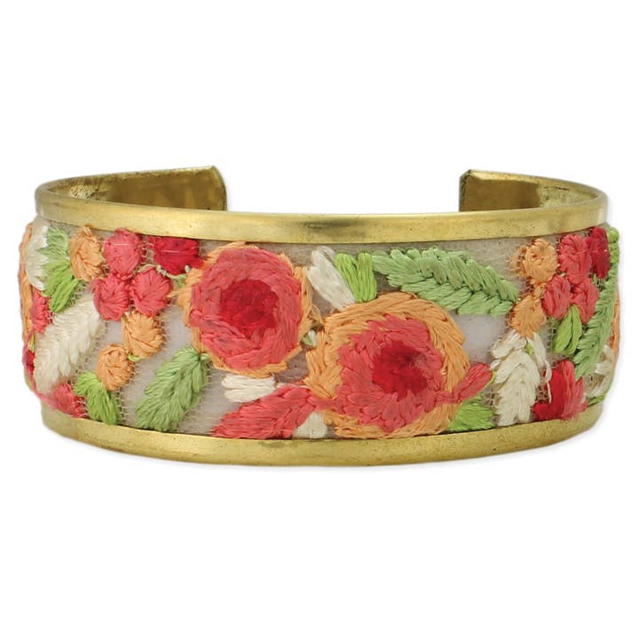 Embroidered Cuff - Cottage