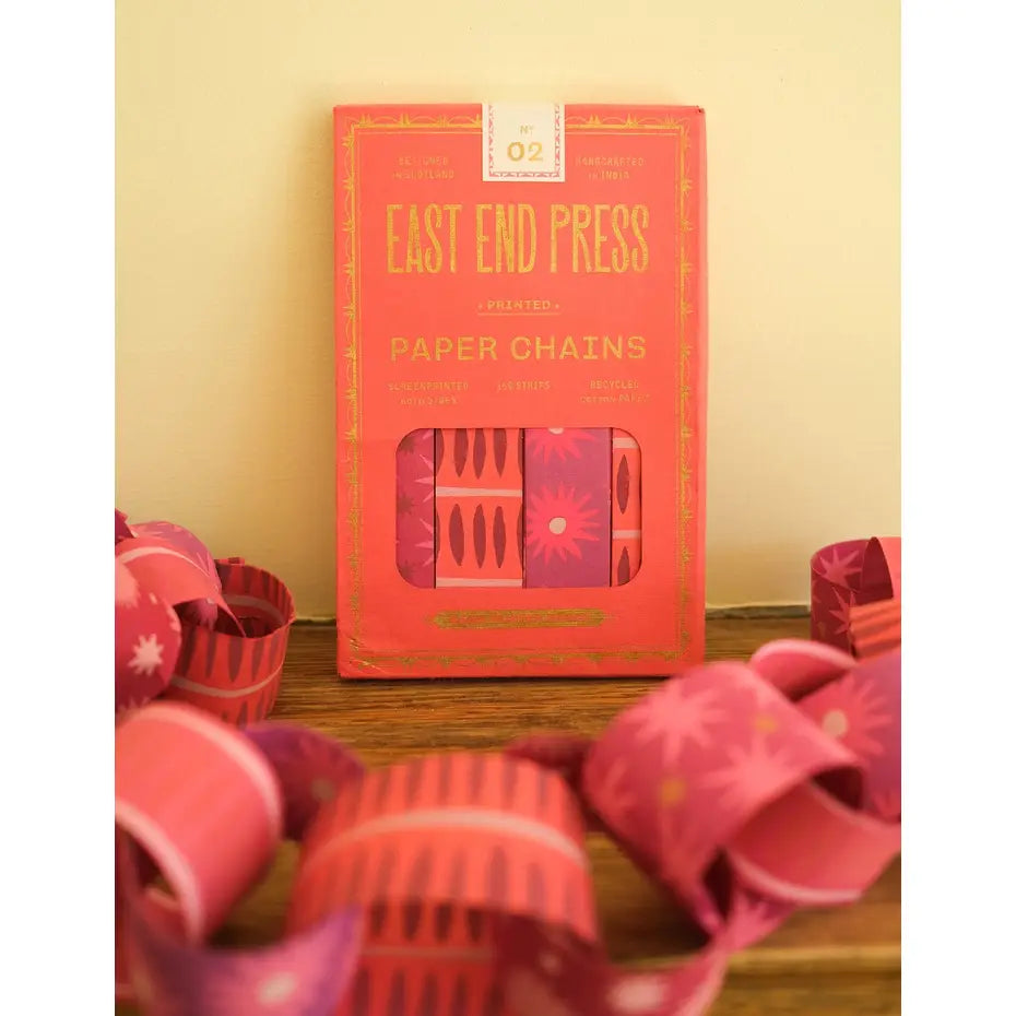Pink & Red Paper Chain Kit