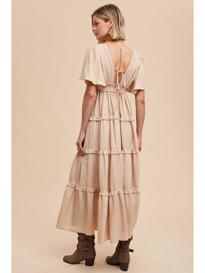 Tiered Maxi Dress - Natural Sand