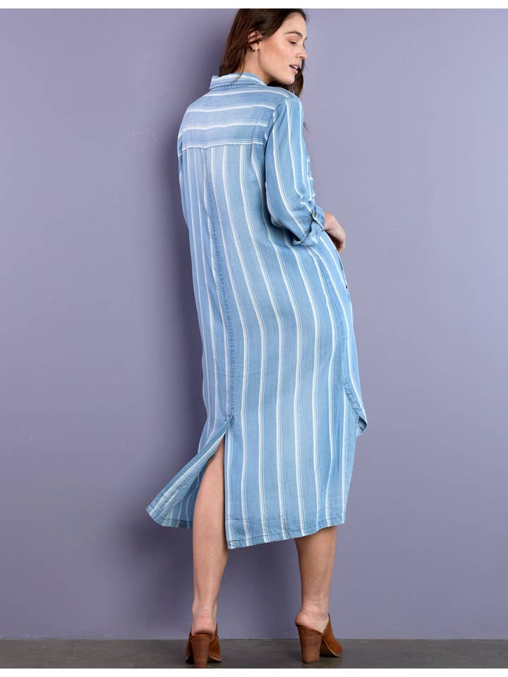 Flawless Shirtdress - Denim Stripe