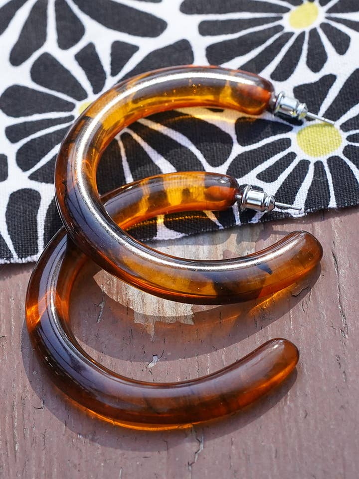 Tortoiseshell Hoops