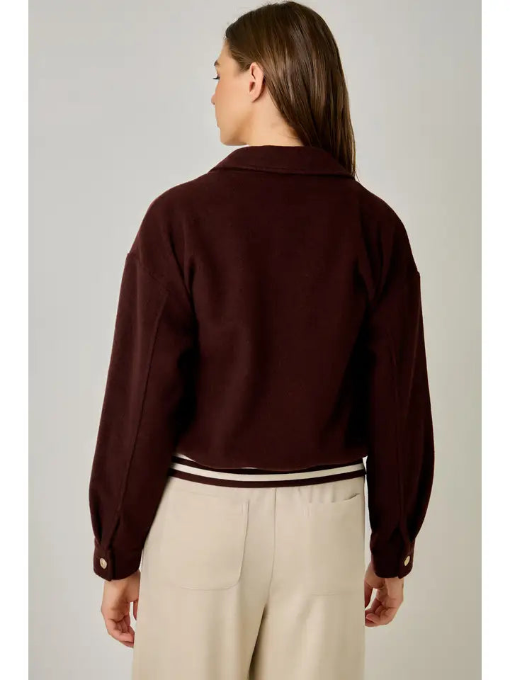 Blouson Jacket - Mahogany