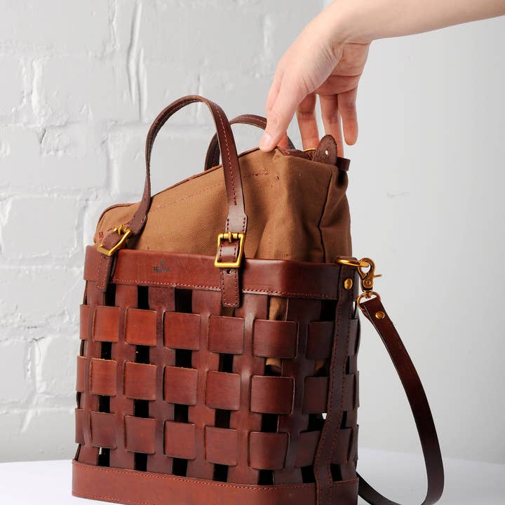 Venture Basket Tote - Chestnut