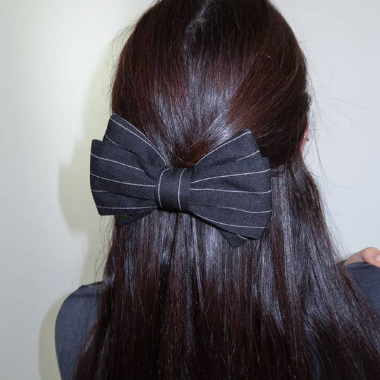 The Pinstripe Bow