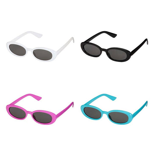 Bold Rim Oval Sunglasses