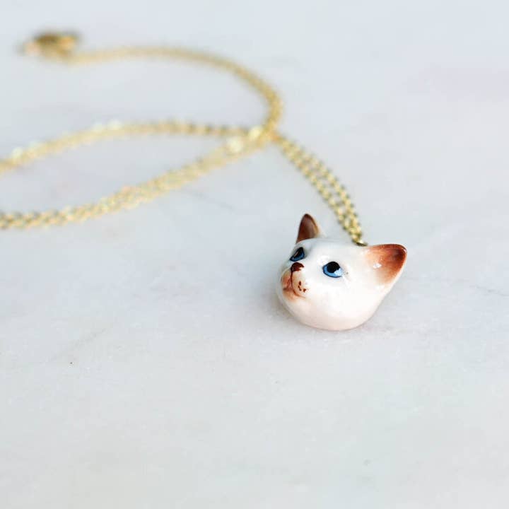 Tiny Cat Necklace - George