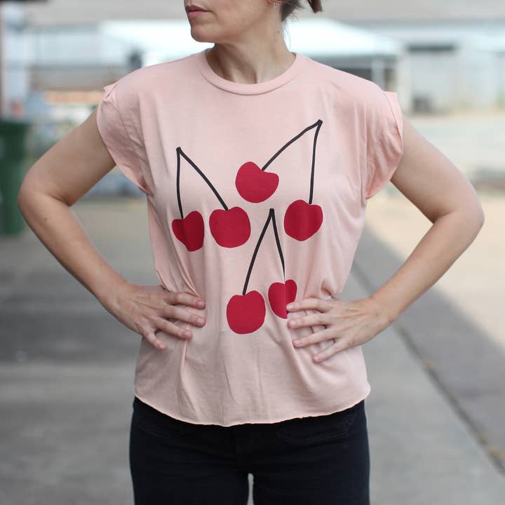 Bing Cherries Boxy Tee