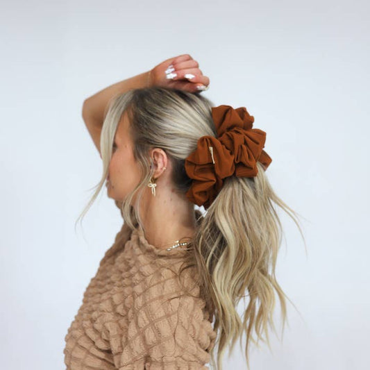 Jumbo Scrunchie - Copper