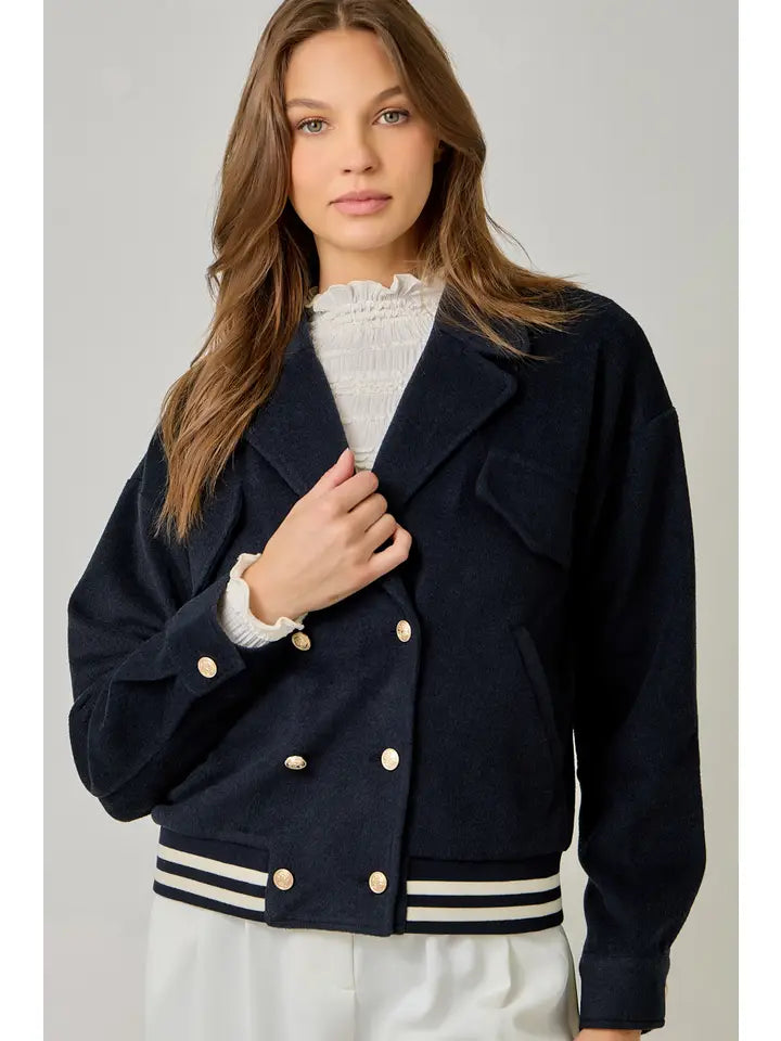 Blouson Jacket - Midnight Blue