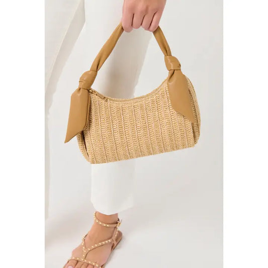 Riley Top Handle Bag - Tan