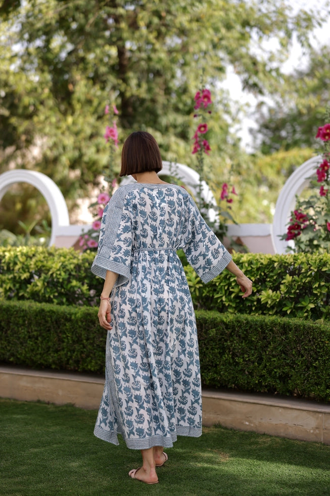 Aruba Voile Kaftan - Blue