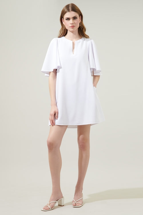 Marquee Shift Dress - White