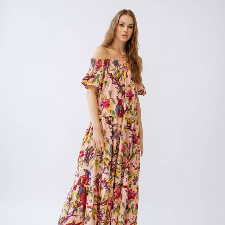 Momposina Raven Dress - Pink