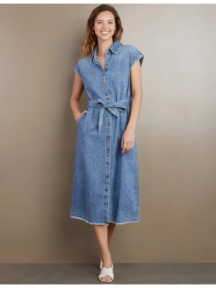 Weekend Denim Midi Dress - Organic Blue