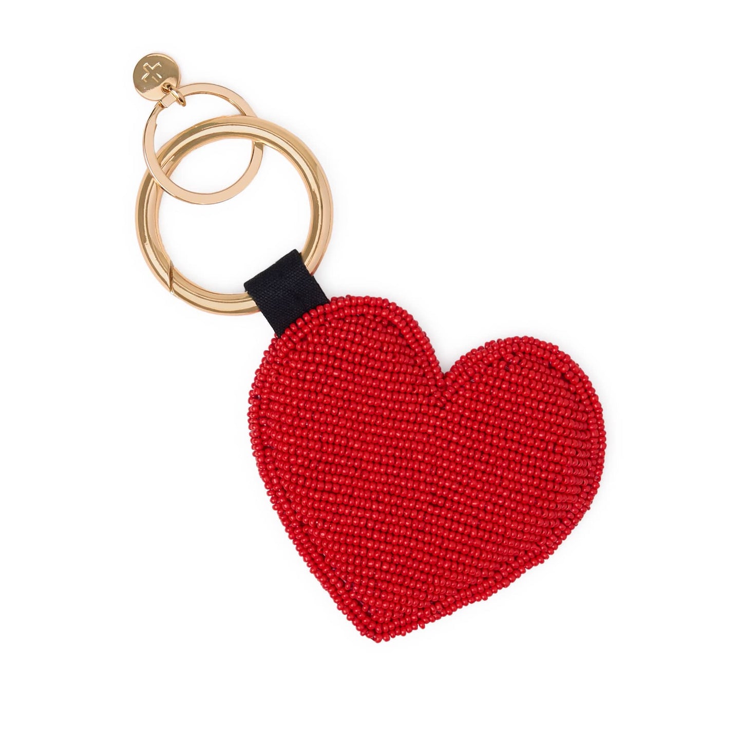 Riley Heart Bag Charm - Red