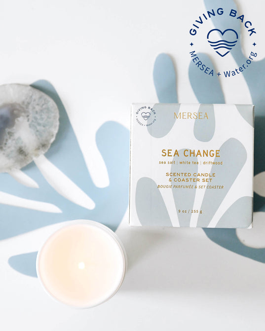 Agate Coaster Candle - Sea Change
