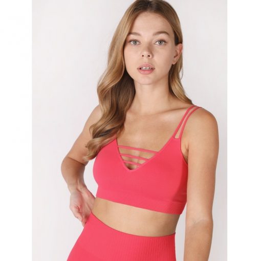 Ladder Bralette - Hot Pink