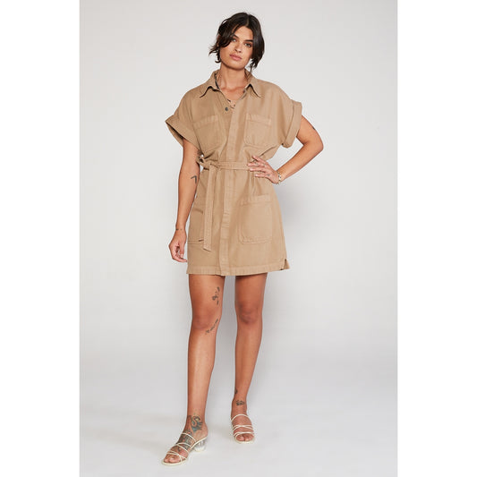 Austyn Safari Dress - Cuban Sand