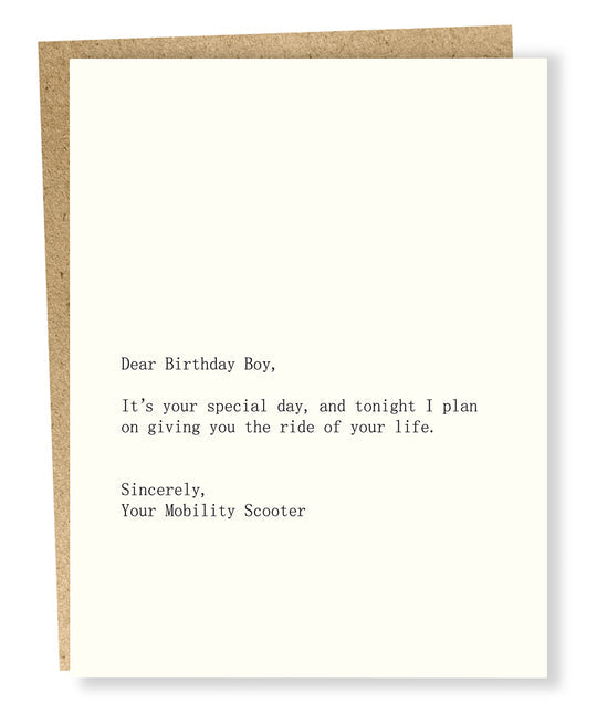 Birthday Boy/Scooter Card by Sapling Press
