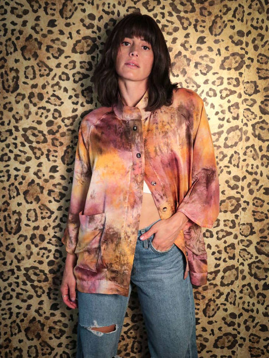 Hand Dyed Silk Jacket - Sunrise