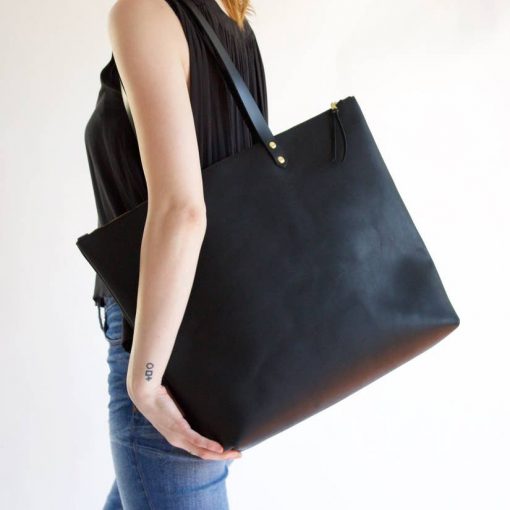 Niki Zip Tote - Black