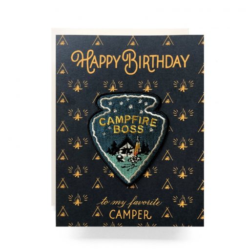 Campfire Patch Greeting Card