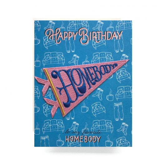 Homebody Patch Greeting Card