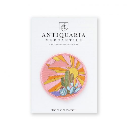 Pink Cacti Embroidered Patch