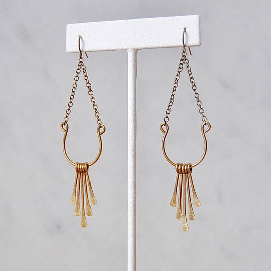 Teardrop Tassel Earrings