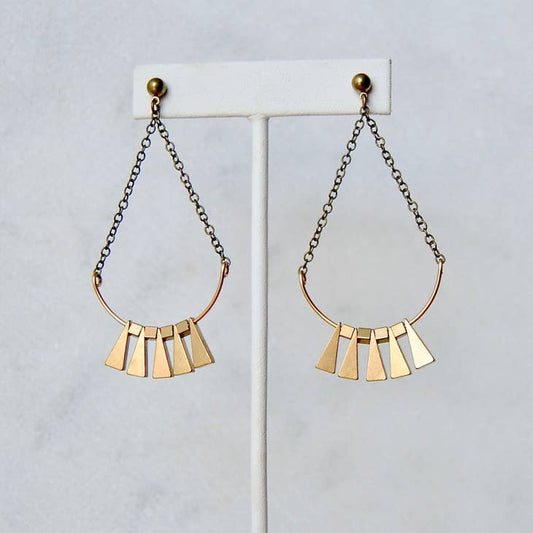 Sun Rays Dangle Earrings