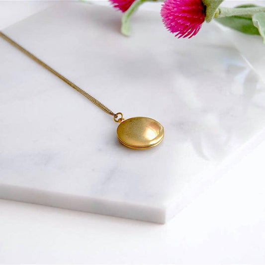 Round Locket Necklace