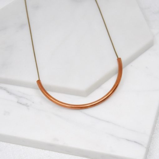 Copper Arc Necklace